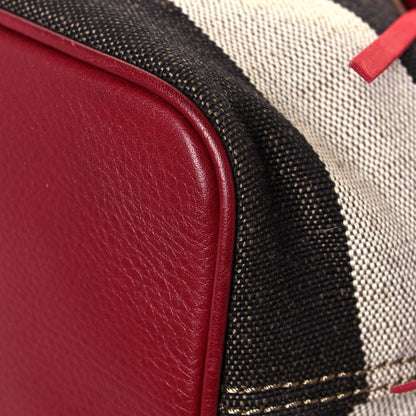 Burberry Suede Fringe Small Belgrove Bucket Bag Red 12 of 19