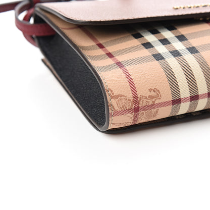 Burberry Haymarket Check Small Loxley Crossbody Bright Toffee 7 of 8