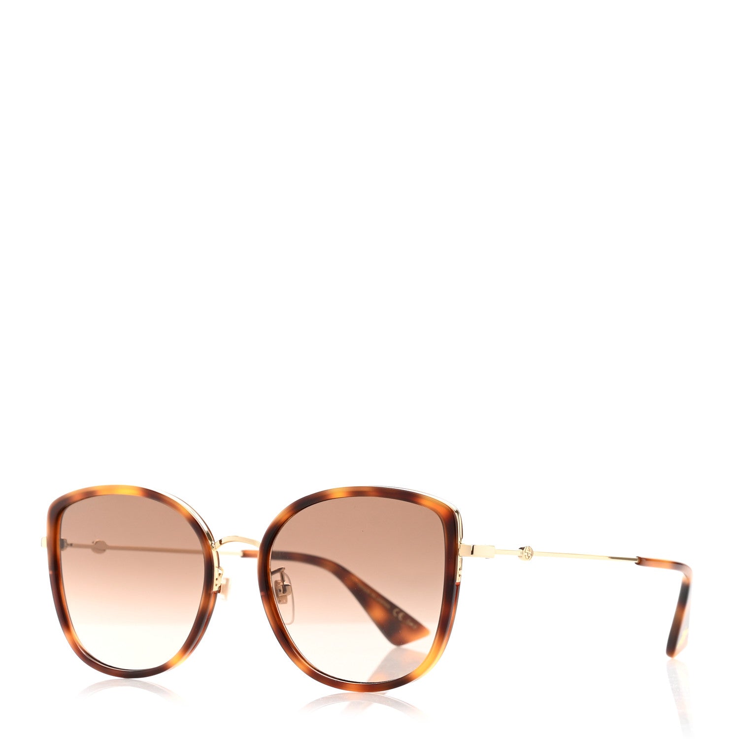 Gucci Cat Eye Sunglasses GG0606SK Havana 1 of 9