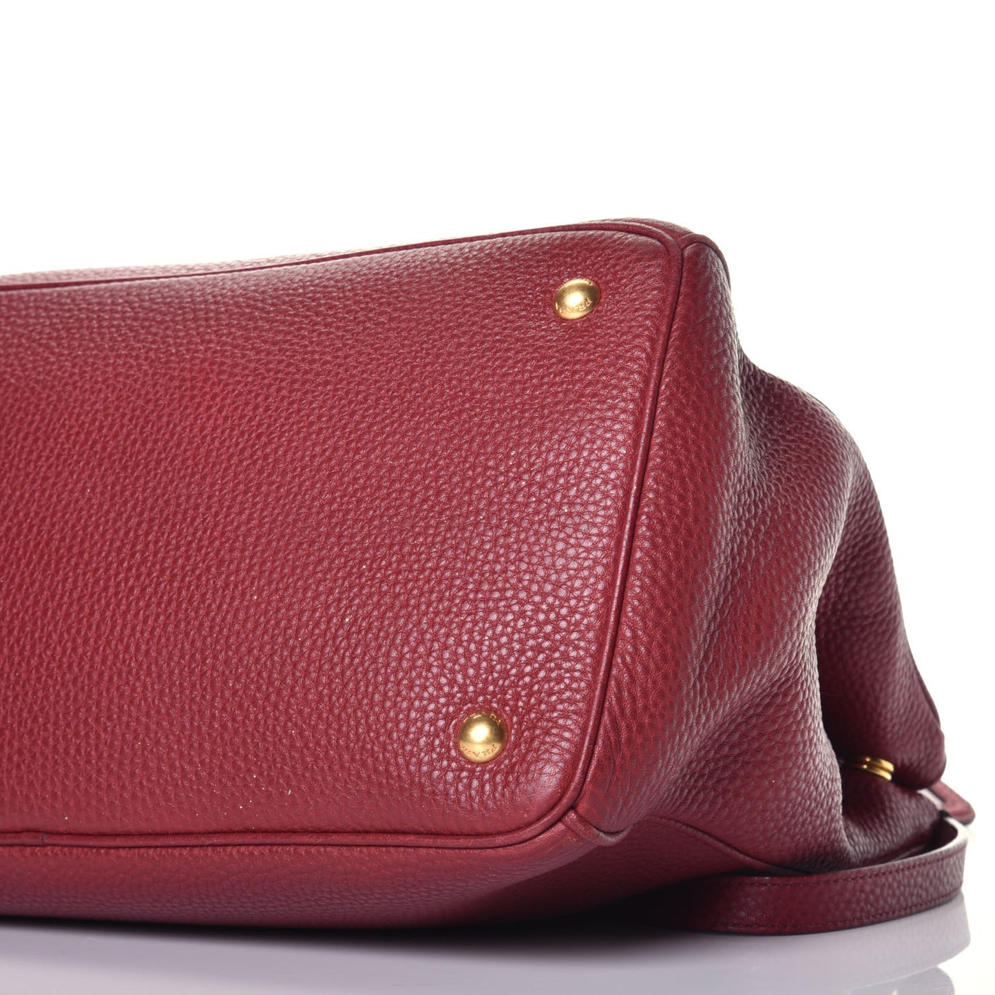 Vitello Shopping Tote Rubino