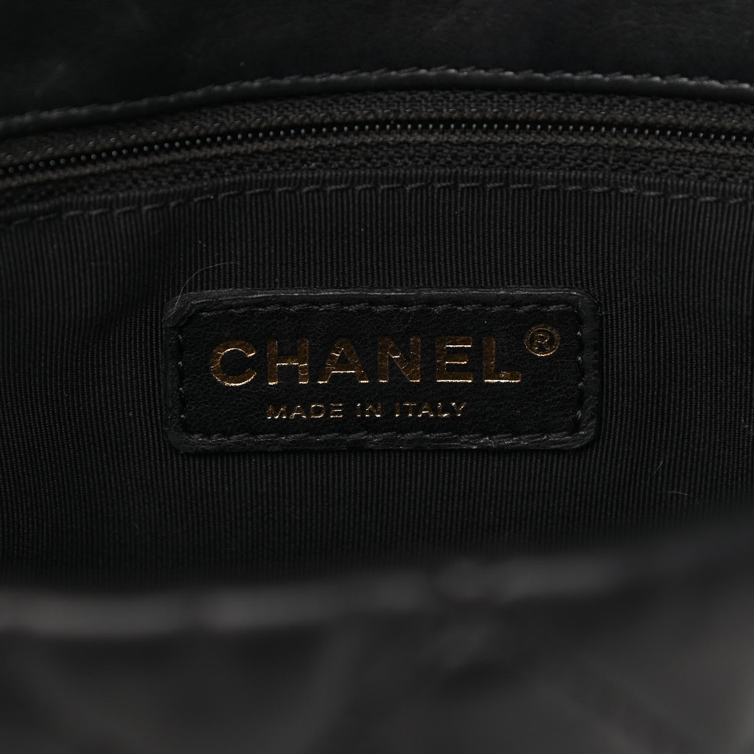 Chanel Crumpled Calfskin Quilted Large Chain All Over Flap Bag Black 5 of 11