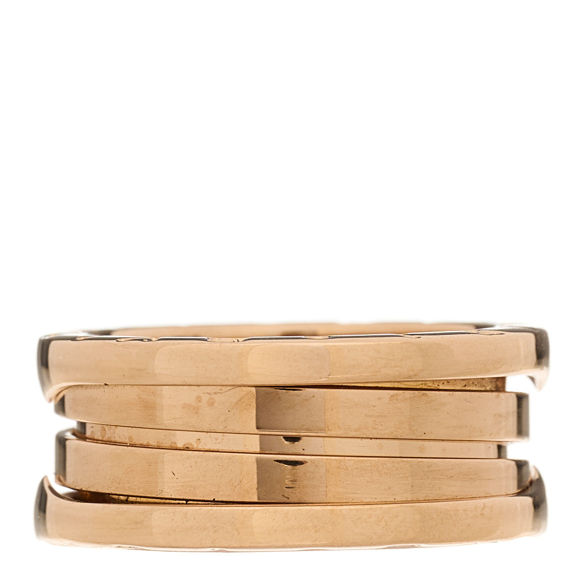 18K Rose Gold B.Zero1 Three-Band Ring 52 6