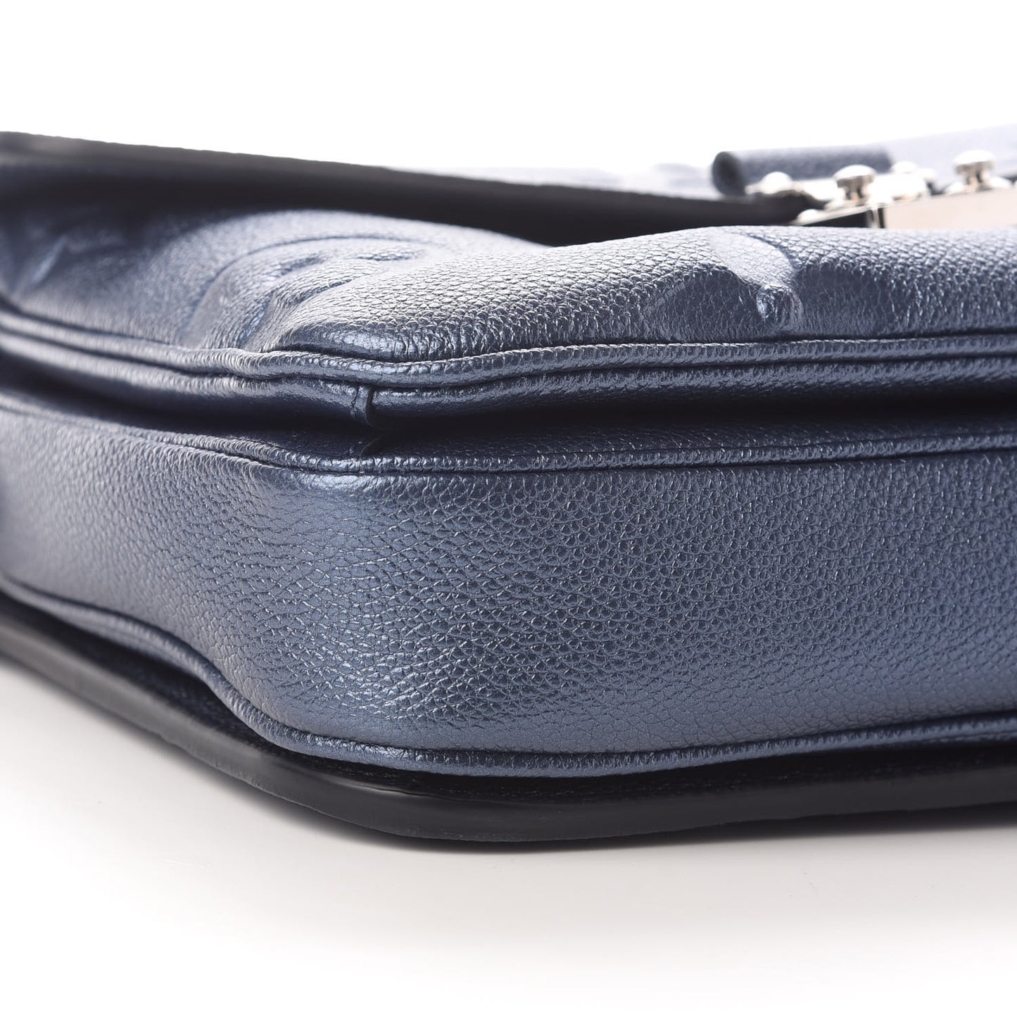 Metallic Empreinte Monogram Giant Pochette Metis Navy Nacre