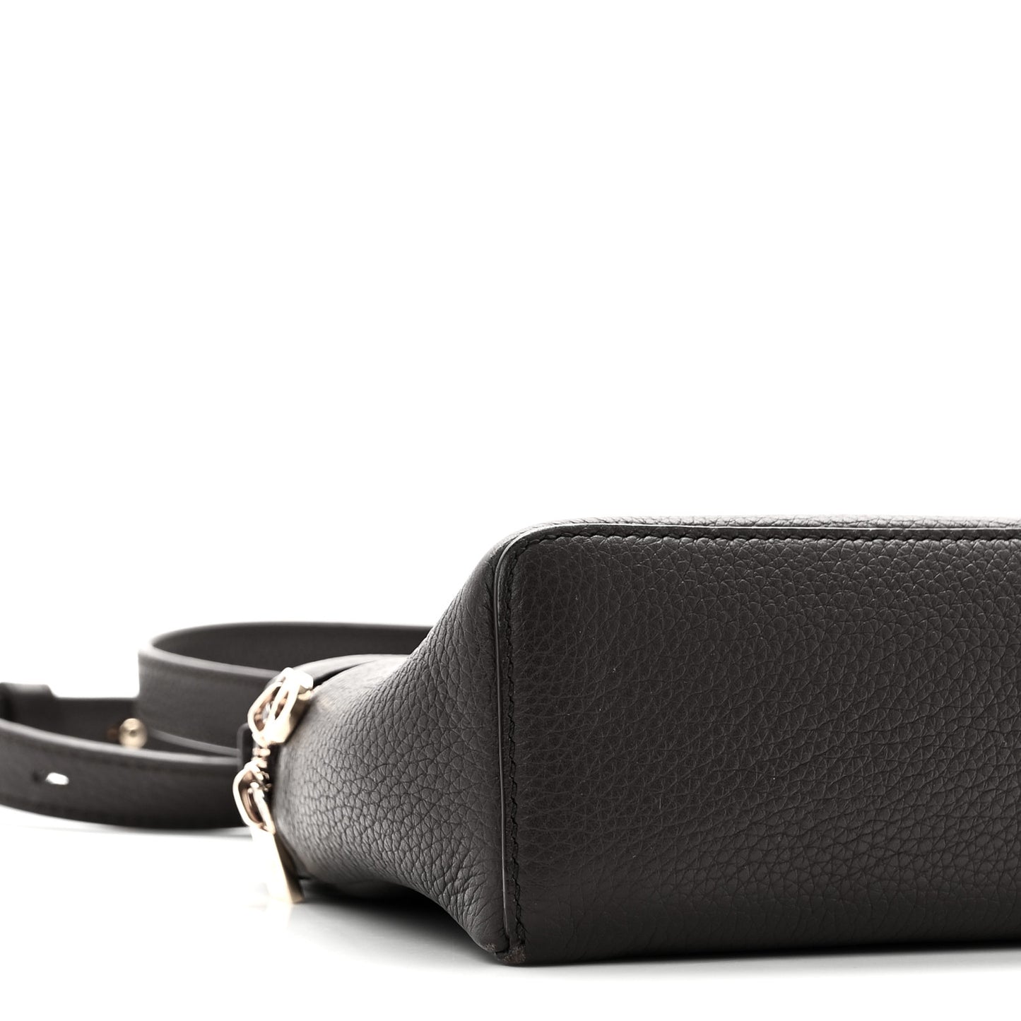 Grained Calfskin L19 Extra Pocket Pouch Dark Chocolate Liquorice
