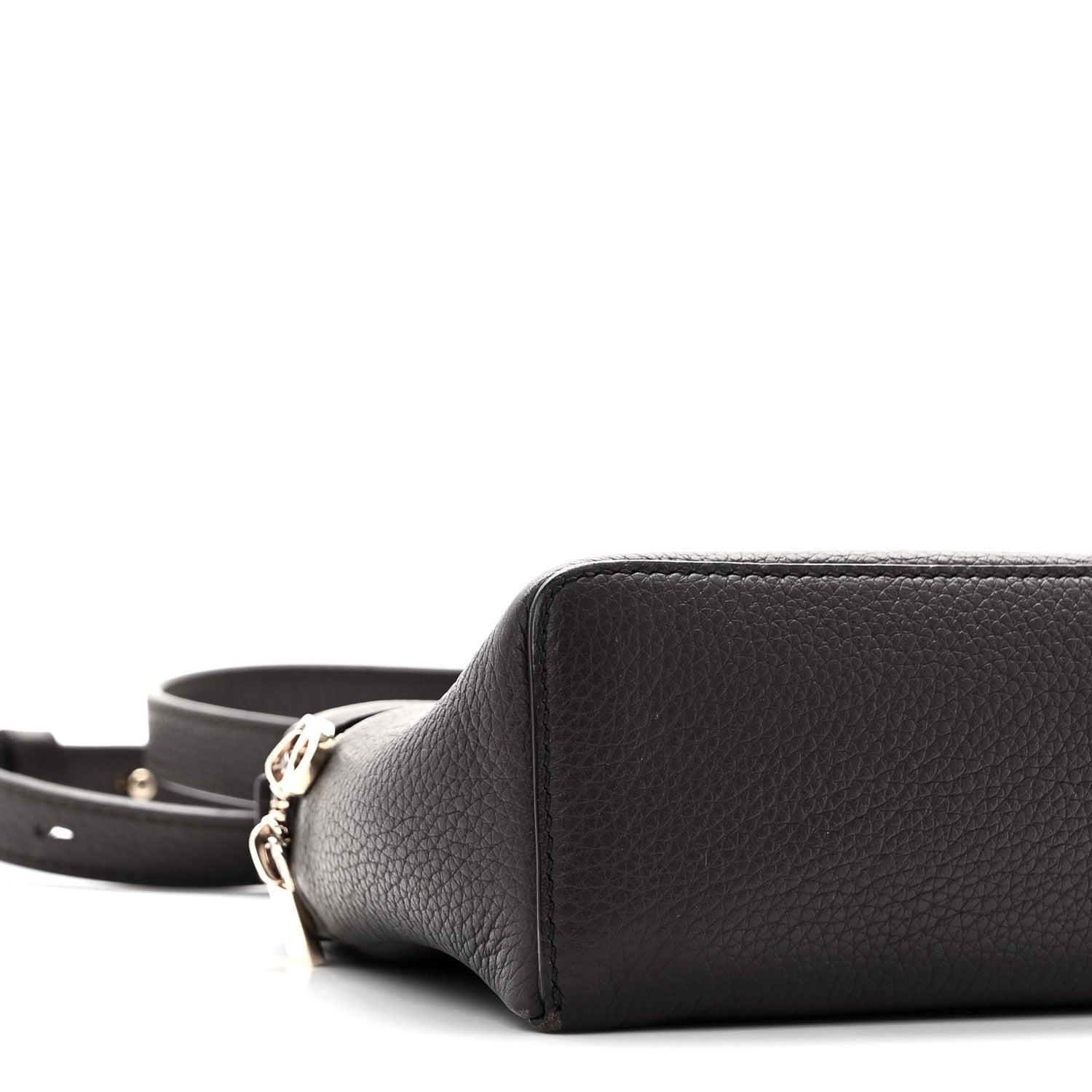Loro Piana Grained Calfskin L19 Extra Pocket Pouch Dark Chocolate Liquorice 8 of 10
