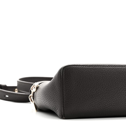 Loro Piana Grained Calfskin L19 Extra Pocket Pouch Dark Chocolate Liquorice 8 of 10