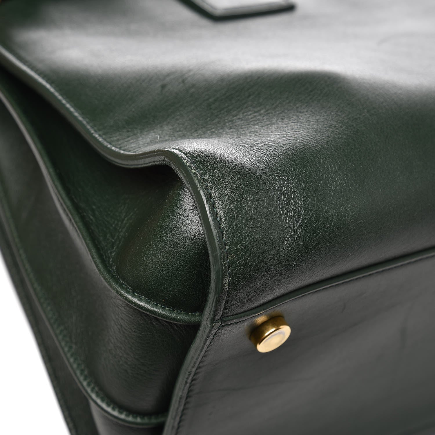 Saint Laurent Calfskin Small Sac De Jour Dark Green 12 of 13