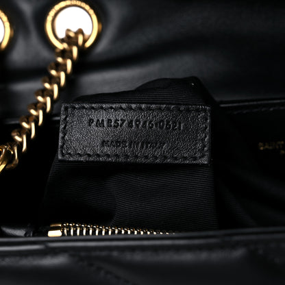 Saint Laurent Calfskin Y Quilted Monogram Medium Loulou Chain Satchel Black 8 of 18