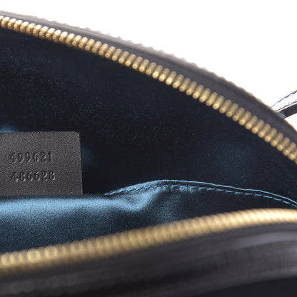 Gucci Suede Patent Web GG Small Ophidia Dome Shoulder Bag Black 7 of 10