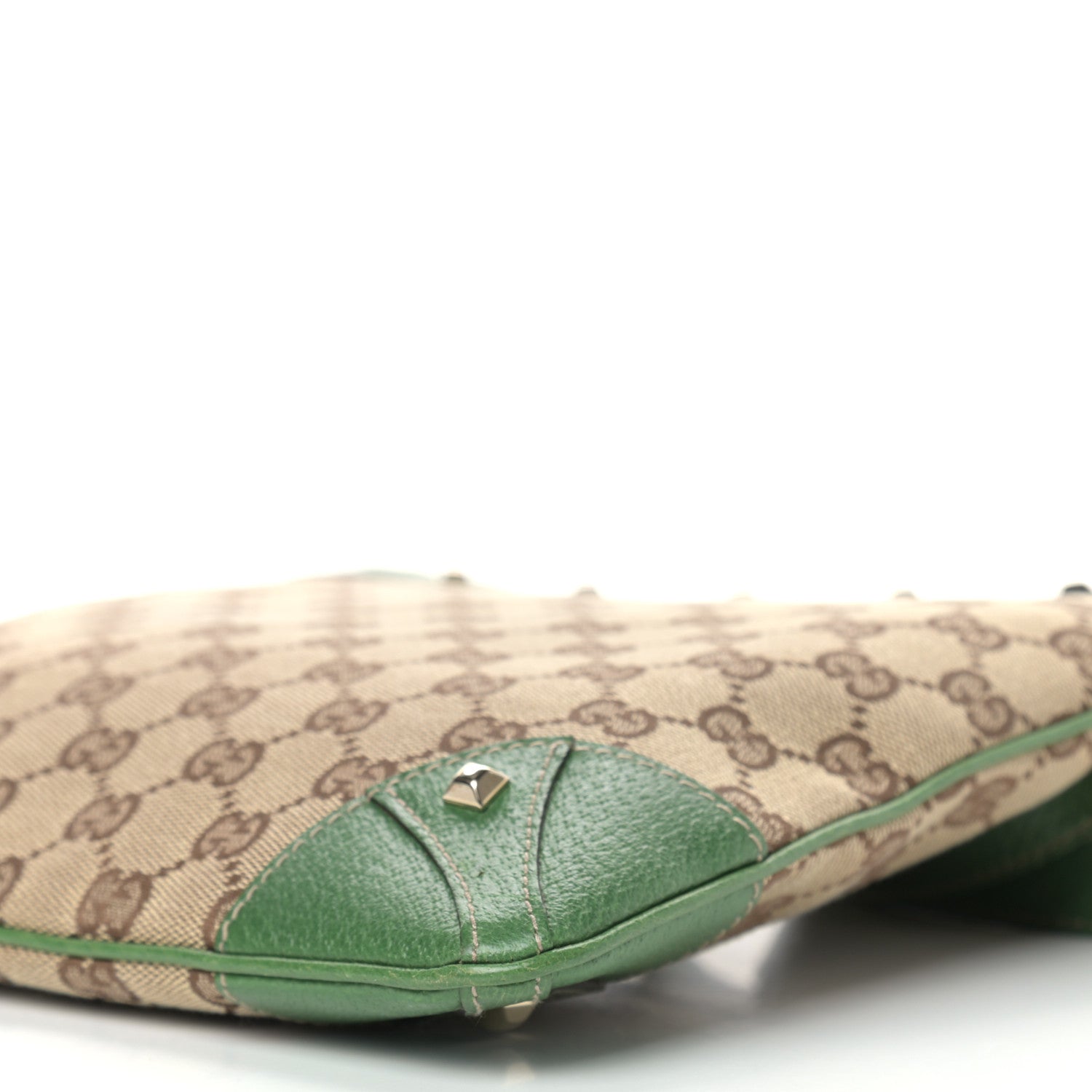 Gucci Monogram Studded Messenger Green 9 of 9