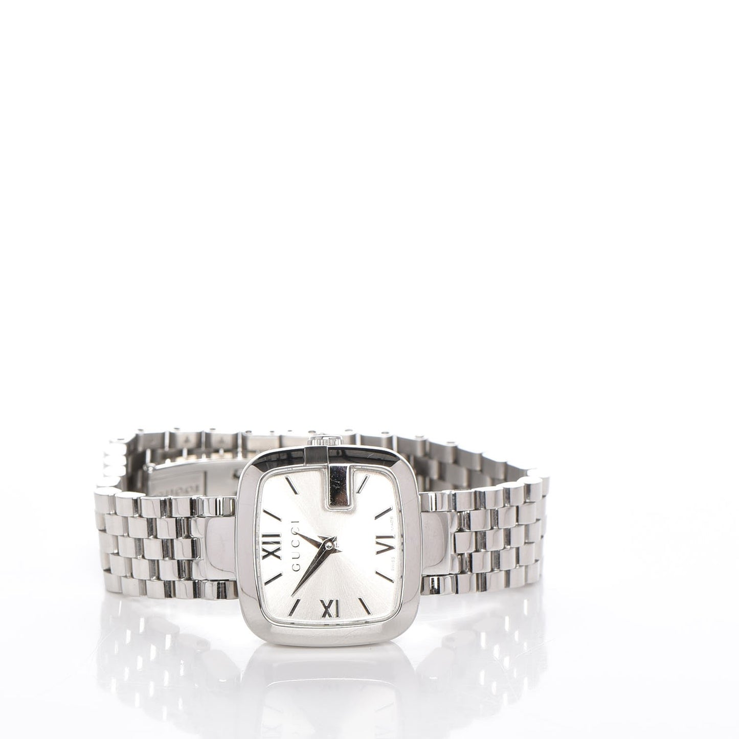 Stainless Steel 24mm G-Gucci Square Quartz Watch