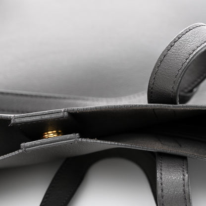 Saint Laurent Calfskin Toy Shopping Tote Earth Grey 12 of 13