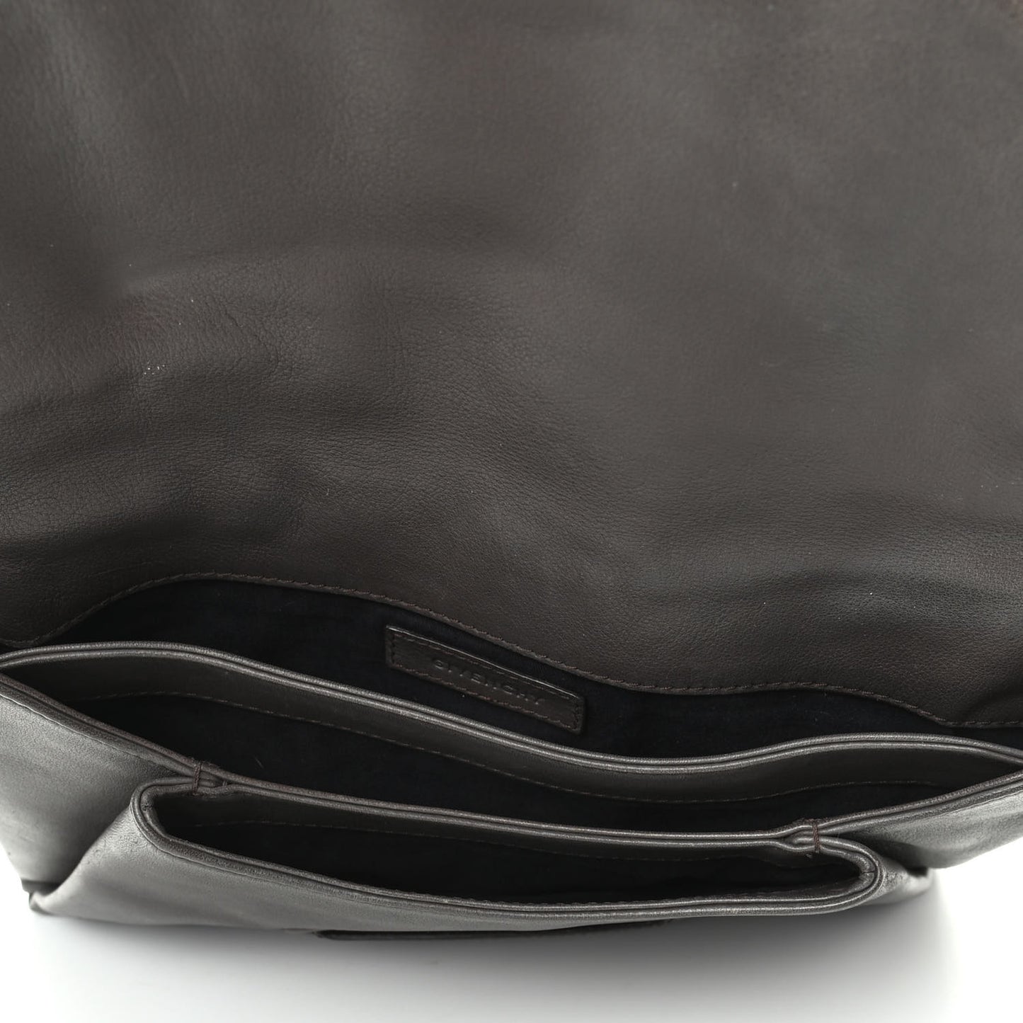 Calfskin Stitched Antigona Envelope Clutch Grey