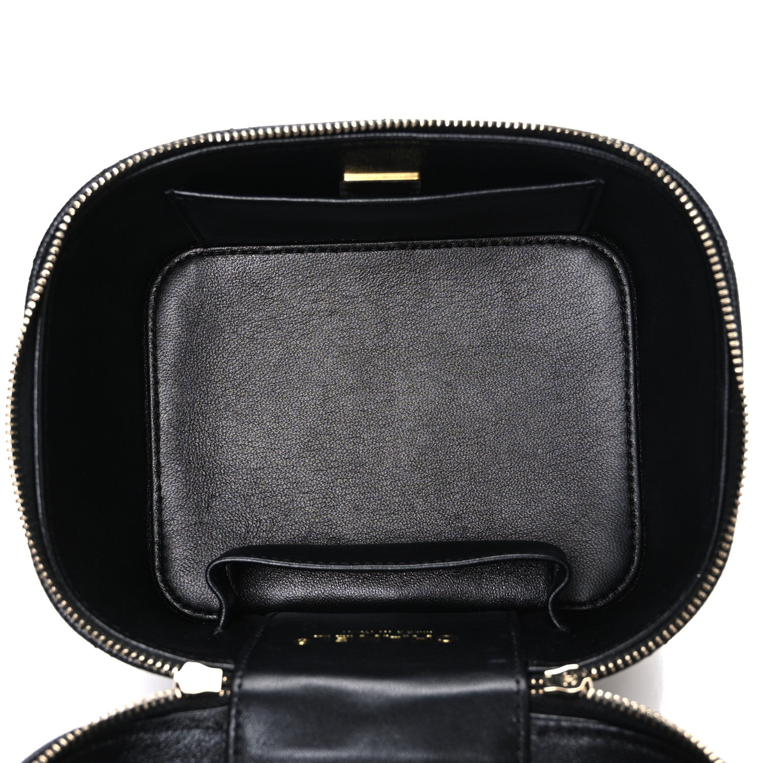 Chanel Caviar Quilted Small CC Vanity Case Black Black 5 of 10