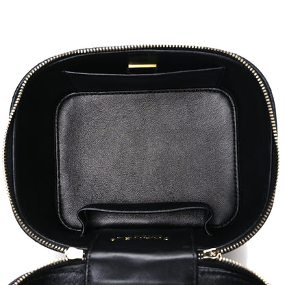 Chanel Caviar Quilted Small CC Vanity Case Black Black 5 of 10