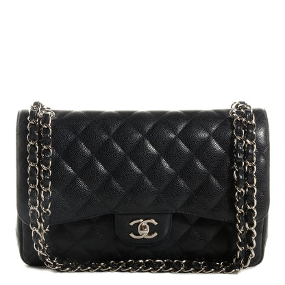 Chanel Caviar Quilted Jumbo Double Flap Black 1 of 8
