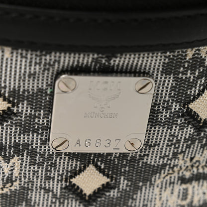 MCM Jacquard Medium Fursten Belt Bag Grey 6 of 9
