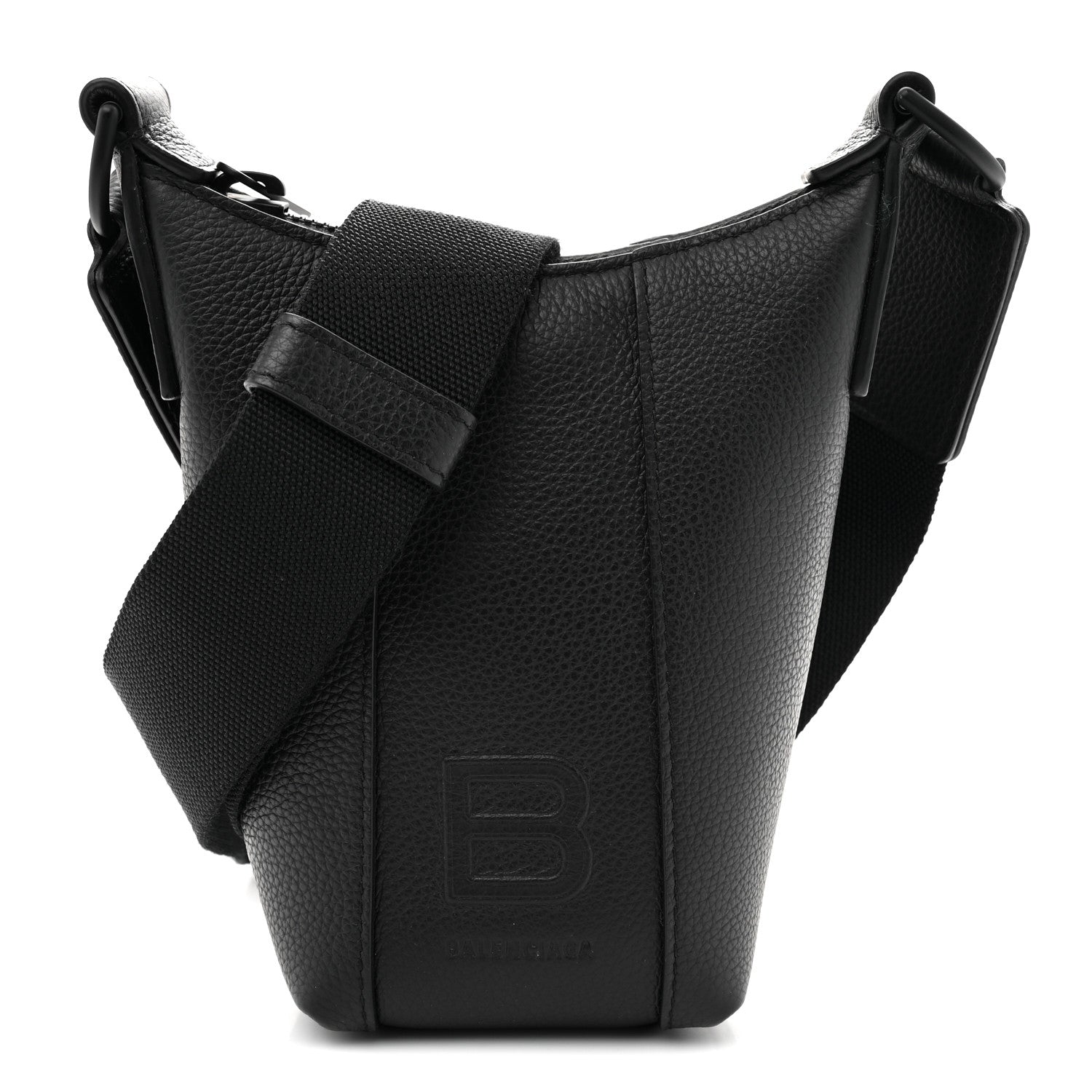 Balenciaga Calfskin Hourglass Phone Holder Bag Black 1 of 9