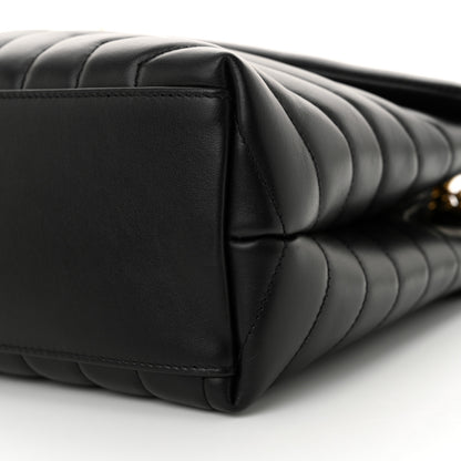 Saint Laurent Calfskin Y Quilted Monogram Medium Loulou Chain Satchel Black 10 of 10