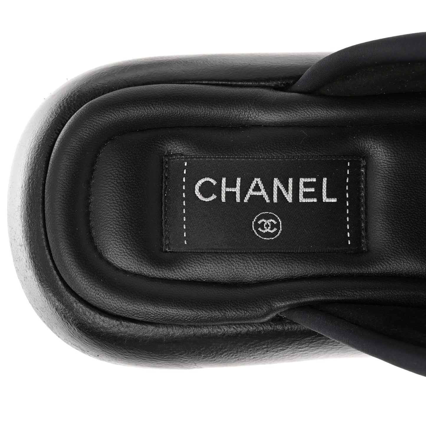 Fabric CC Mules Sandals 40 Black