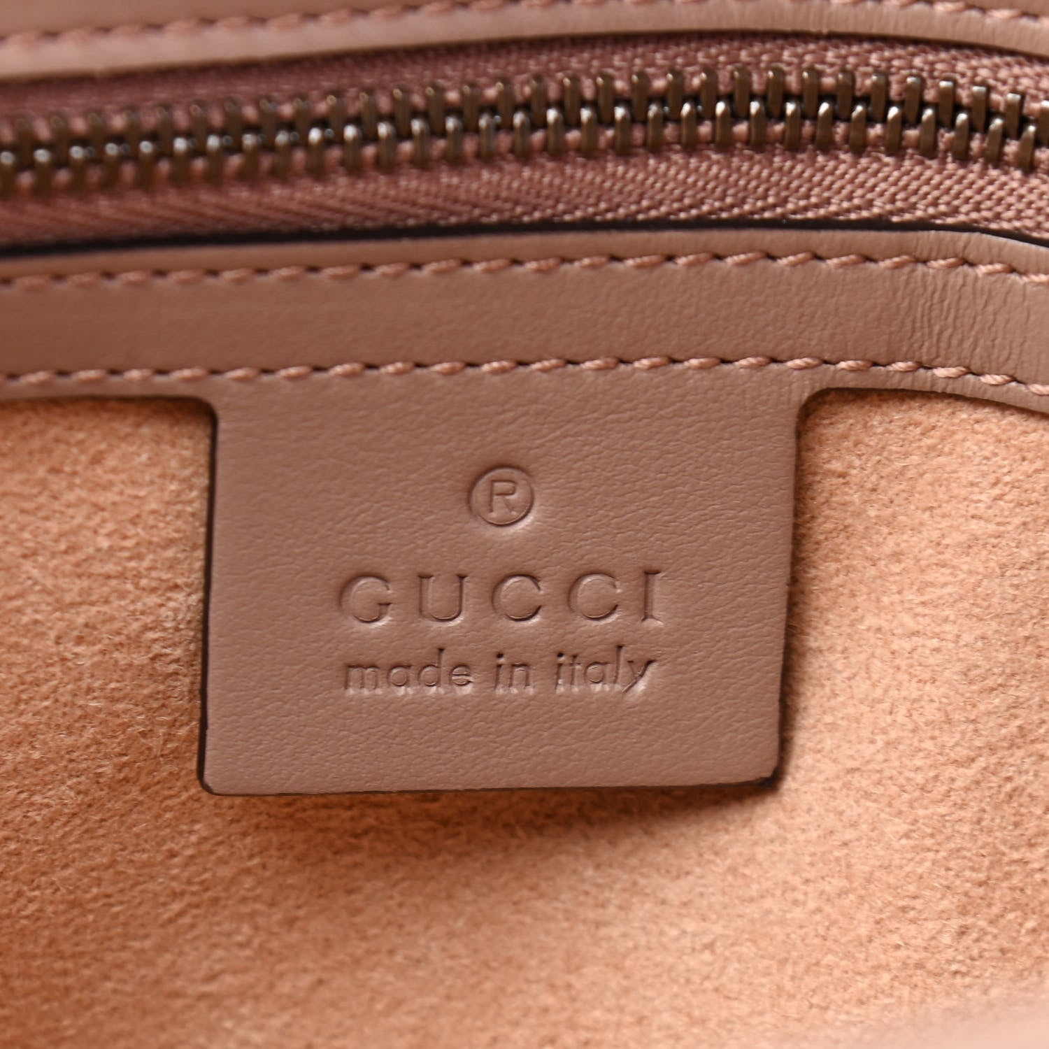 Gucci Calfskin Matelasse Small GG Marmont Shoulder Bag Porcelain Rose 6 of 9