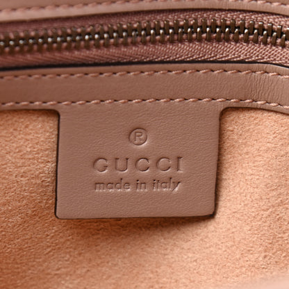 Gucci Calfskin Matelasse Small GG Marmont Shoulder Bag Porcelain Rose 6 of 9