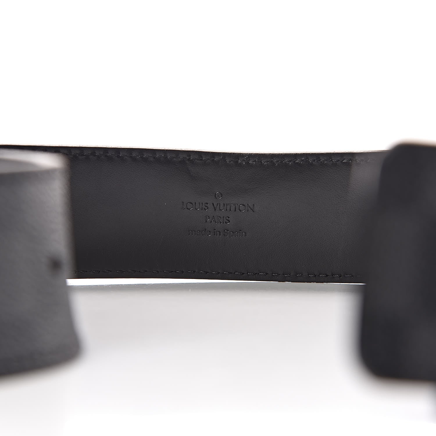 LOUIS VUITTON ダークブラウン ベルト 42/105 Louis Vuitton Damier Canvas/Brown Leather LV Initiales Belt