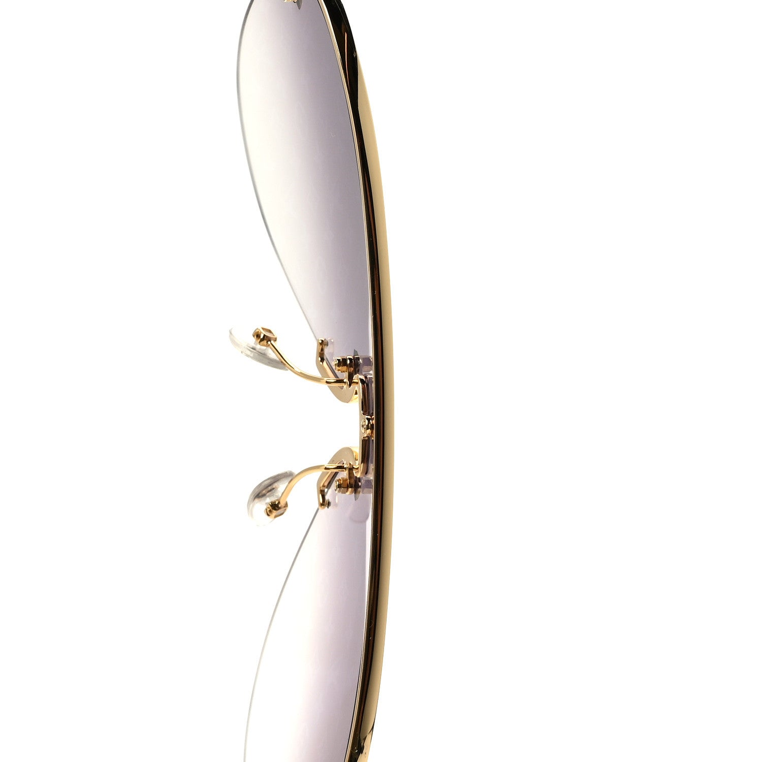 Louis Vuitton Grease Mask Sunglasses Z1469U Gold 9 of 10