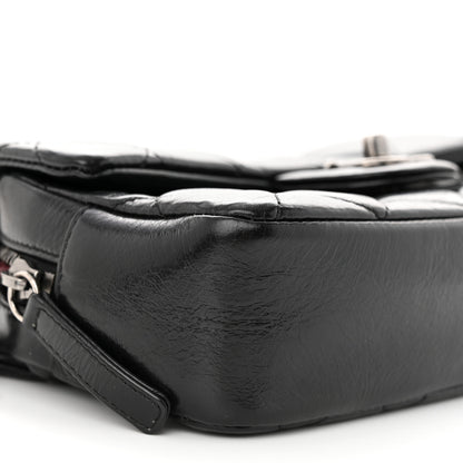 Chanel Glazed Calfskin Quilted Small Duo Color Flap Black 9 of 11