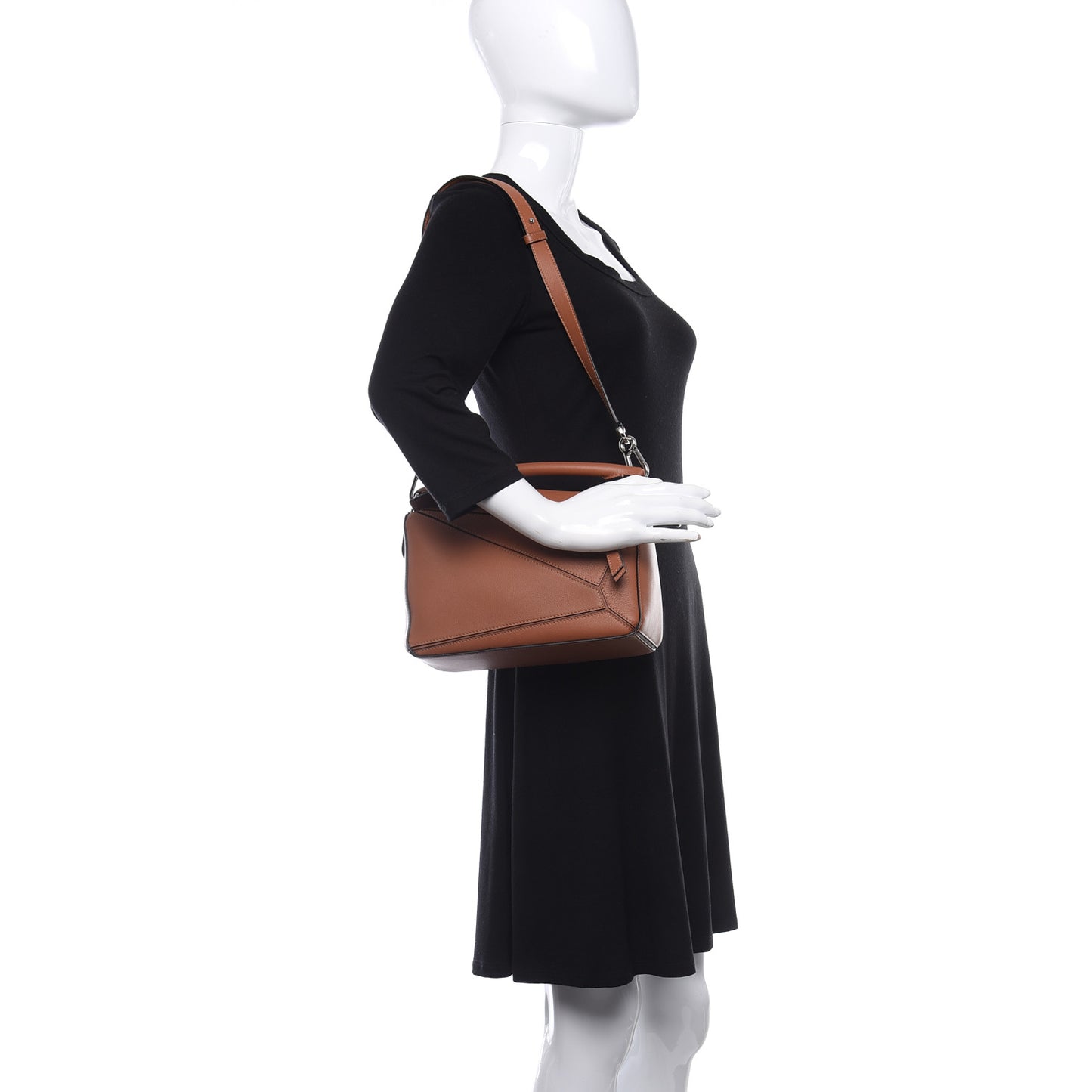 Calfskin Small Puzzle Bag Tan