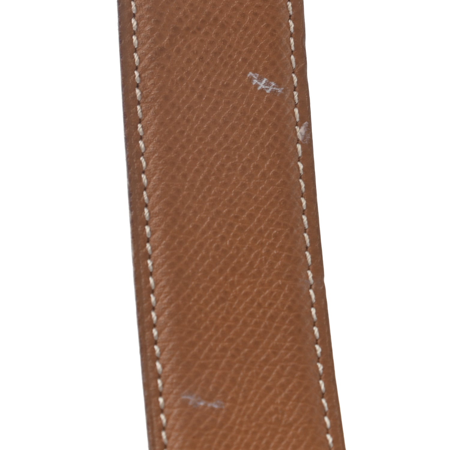 Hermes Courchevel 32mm H Belt 70 Bleu France Gold 6 of 8