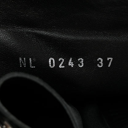 Louis Vuitton Calfskin Monogram Patti Wedge Half Boots 37 Black 16 of 18