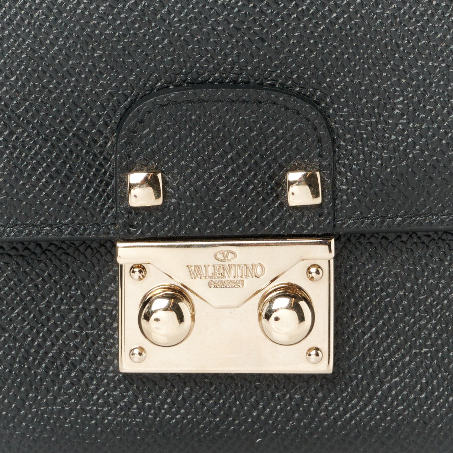 Valentino Garavani Calfskin Continental Flap Wallet Black 9 of 9