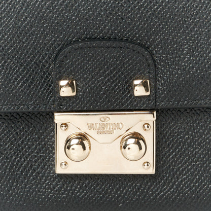 Valentino Garavani Calfskin Continental Flap Wallet Black 9 of 9