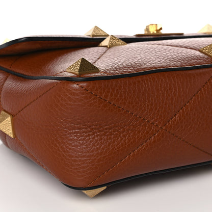 Valentino Garavani Grained Calfskin Large Roman Stud Shoulder Bag Selleria 7 of 8