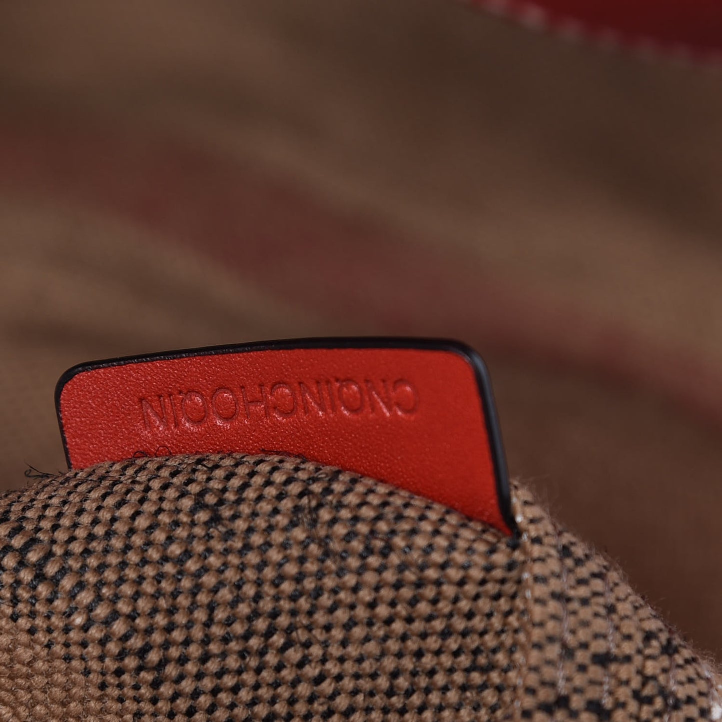 Canvas Mega Check Medium Ashby Hobo Cadmium Red