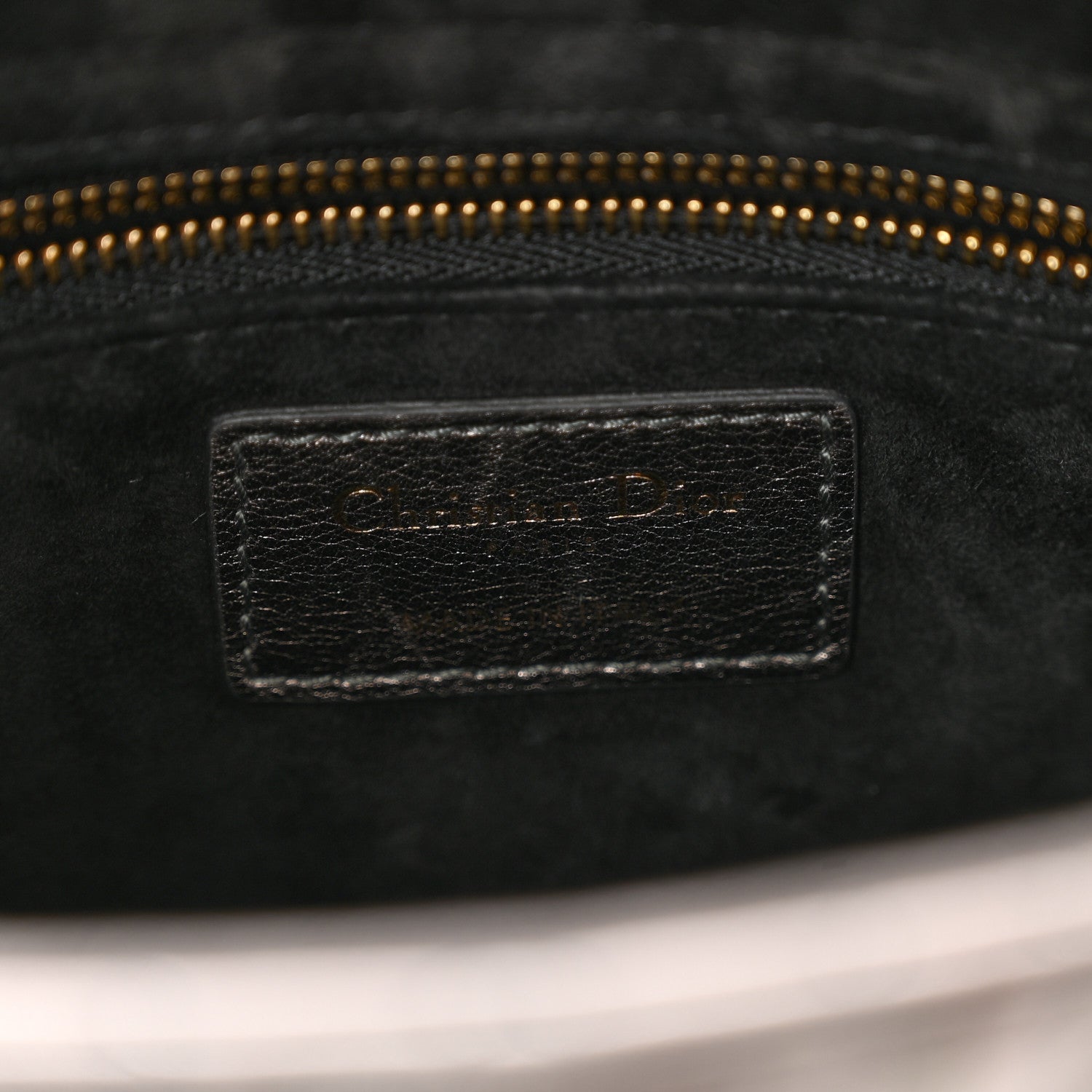 Christian Dior CHRISTIAN DIOR Metallic Grained Calfskin Cannage Small Lady Dior Gunmetal 7 of 9
