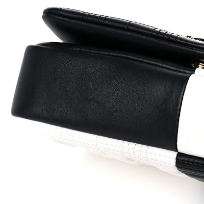 Burberry Lambskin Quilted Small Lola Bag White Black 13 of 13