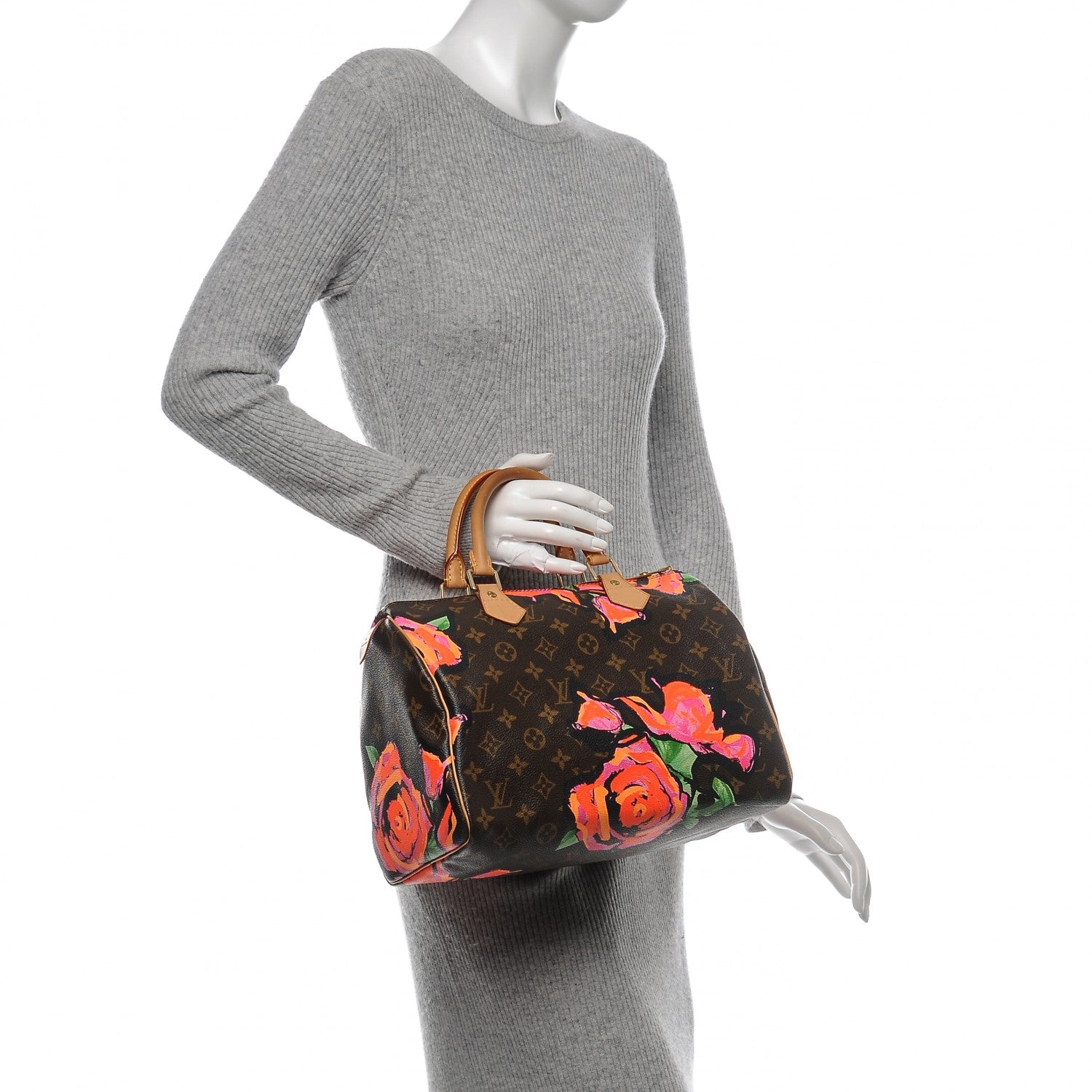 Louis Vuitton Monogram Roses Speedy 30 2 of 7