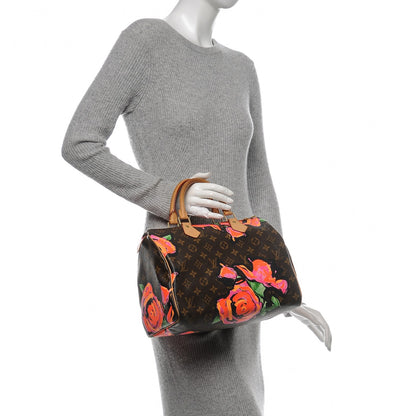 Louis Vuitton Monogram Roses Speedy 30 2 of 7