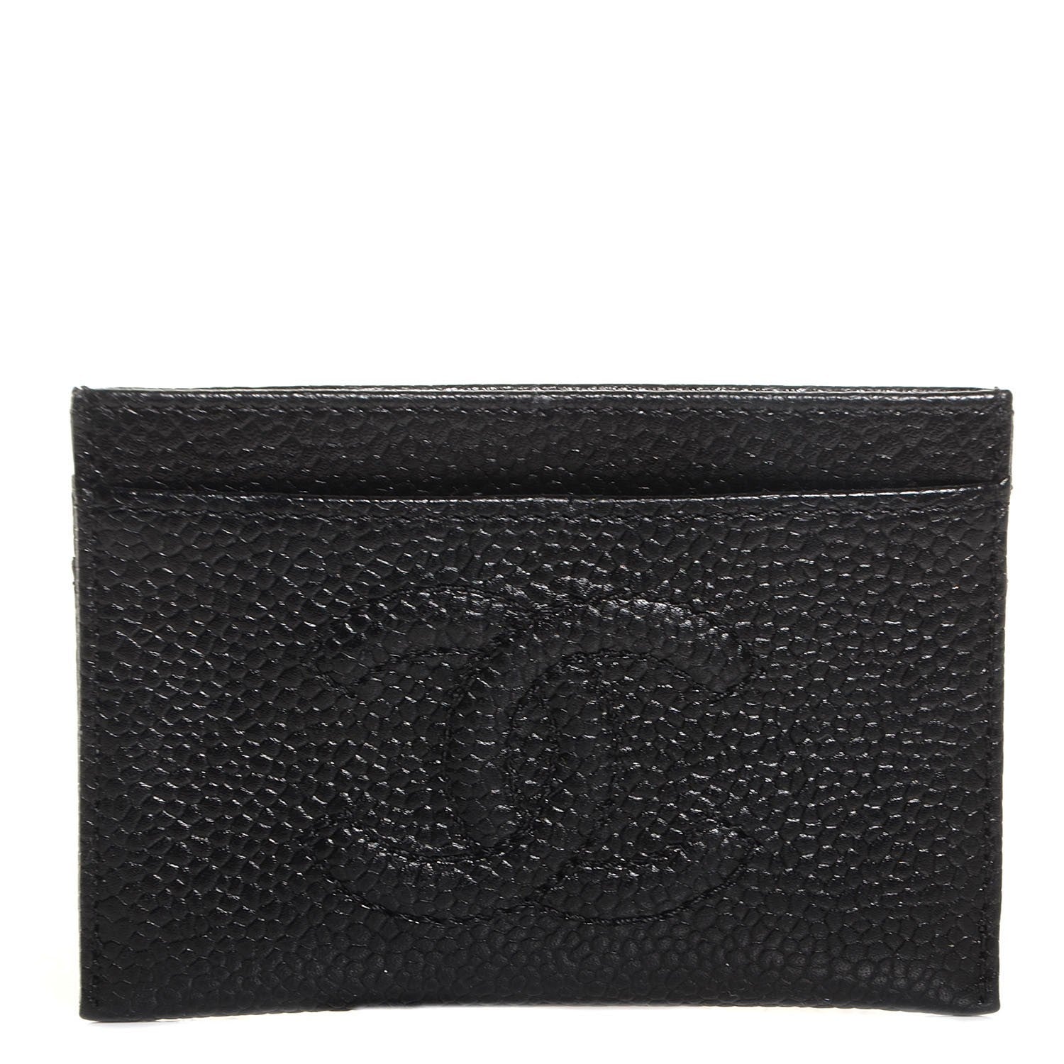 Chanel Caviar Timeless CC Card Holder Black 1 of 9