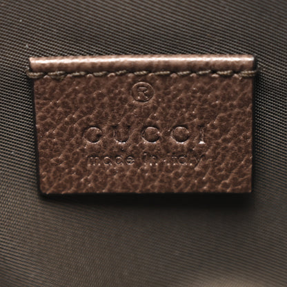 Gucci GG Supreme Monogram Textured Calfskin Web Medium Ophidia Cosmetic Case Beige Ebony New Acero 6 of 7