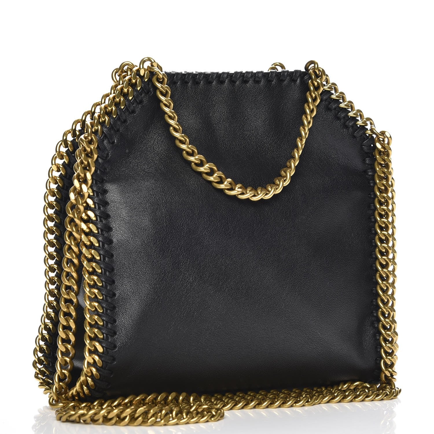 Stella McCartney Eco Alter Nappa Tiny Falabella Tote Black 3 of 8