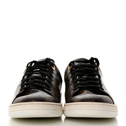 Louis Vuitton Patent Monogram Frontrow Sneakers 38 2 of 9