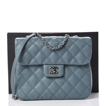 Chanel Caviar Quilted Medium Urban Companion Flap Blue 10 of 10
