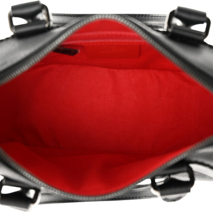 Christian Louboutin Grained Calfskin Rubber Ruisbuddy Small Duffle Black 5 of 13