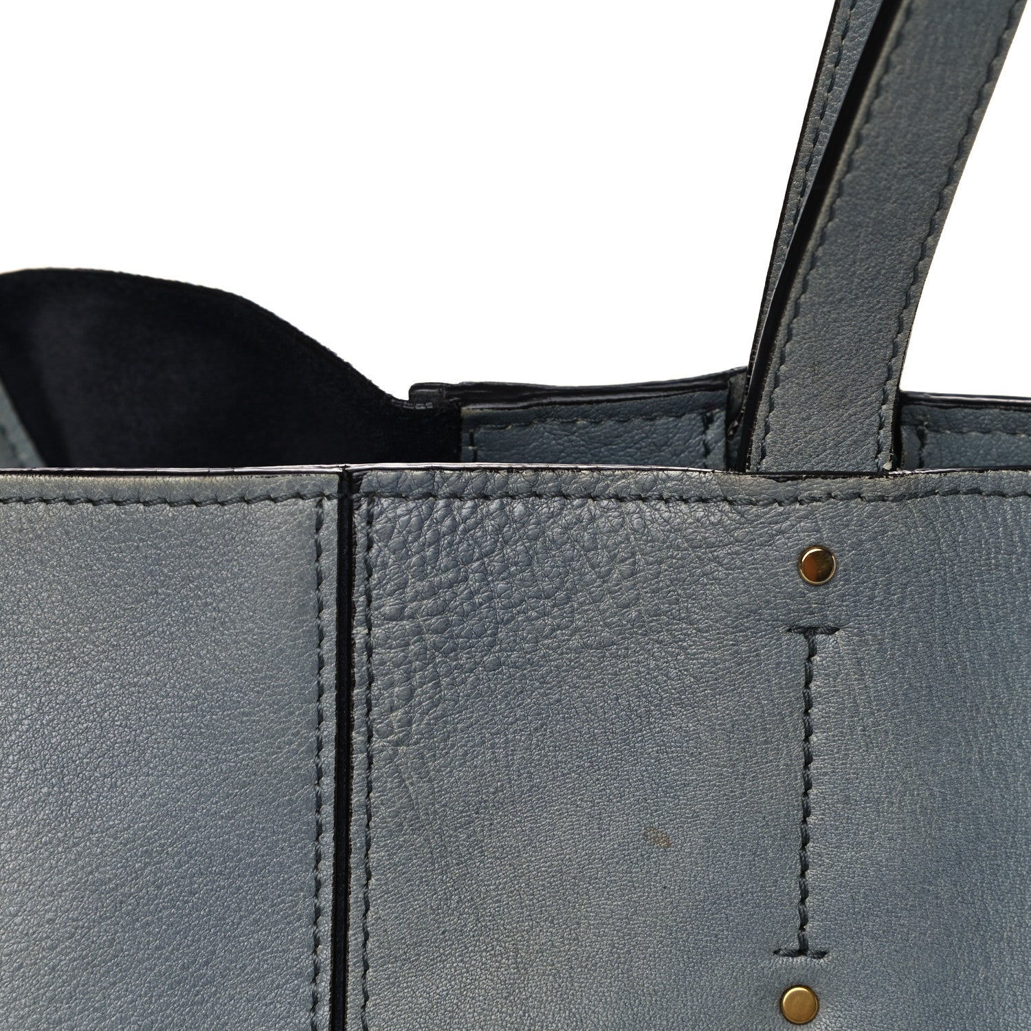 Chloe Smooth Calfskin Medium Milo Shopping Tote Cloudy Blue 29 of 33