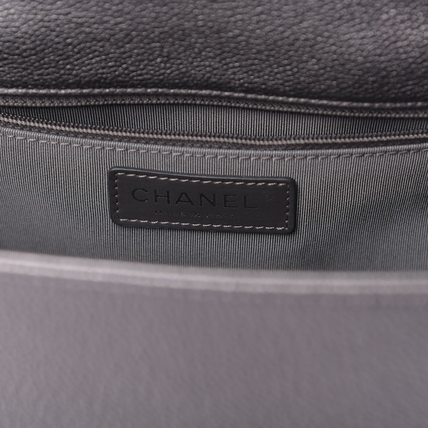 Chanel Metallic Grained Calfskin Quilted Large Casual Rock Backpack Charcoal 7 of 9
