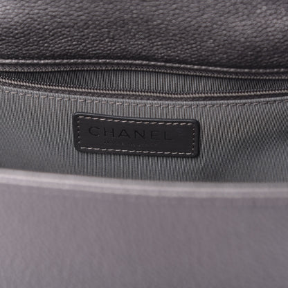 Chanel Metallic Grained Calfskin Quilted Large Casual Rock Backpack Charcoal 7 of 9