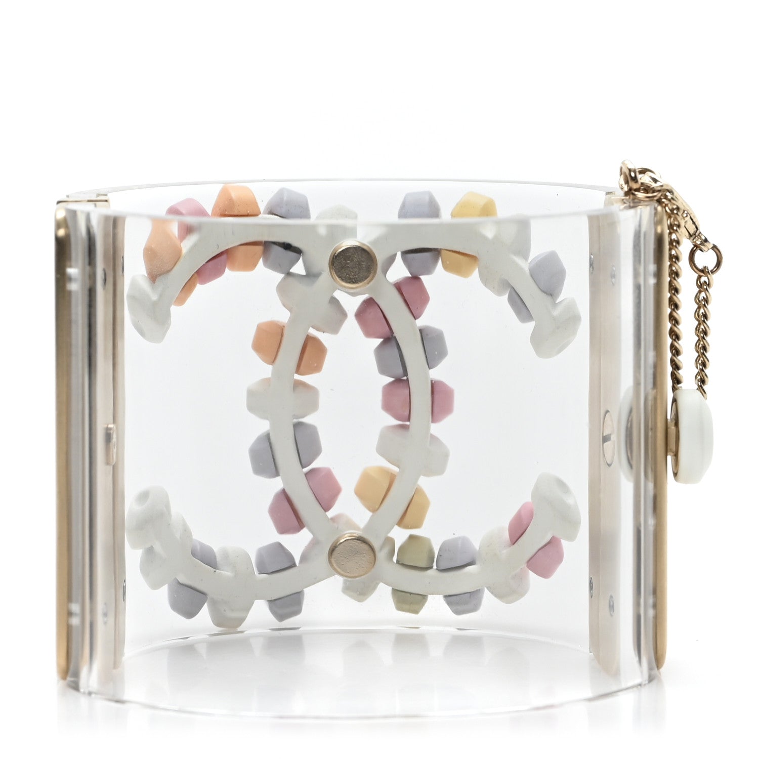 Chanel Lucite CC Sweetie Candy Cuff Multicolor 3 of 5